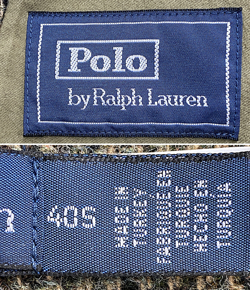 ポロ・ラルフローレン 美品 テーラードジャケット ロングビル ツイード レザー切替      メンズ SIZE 40S  POLO RALPH LAUREN