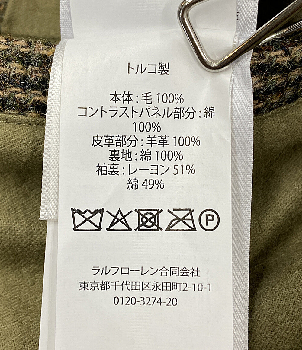 ポロ・ラルフローレン 美品 テーラードジャケット ロングビル ツイード レザー切替      メンズ SIZE 40S  POLO RALPH LAUREN