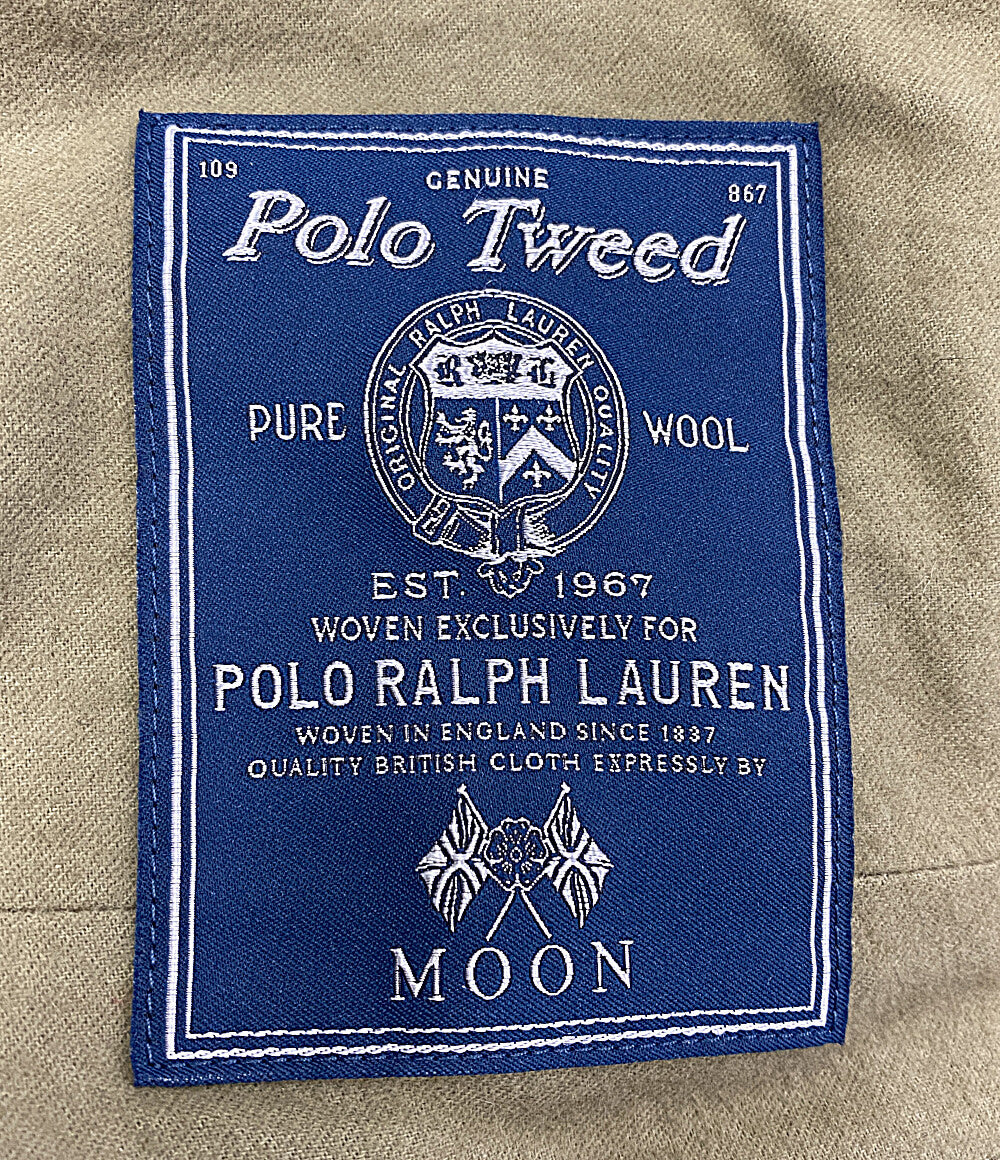 ポロ・ラルフローレン 美品 テーラードジャケット ロングビル ツイード レザー切替      メンズ SIZE 40S  POLO RALPH LAUREN