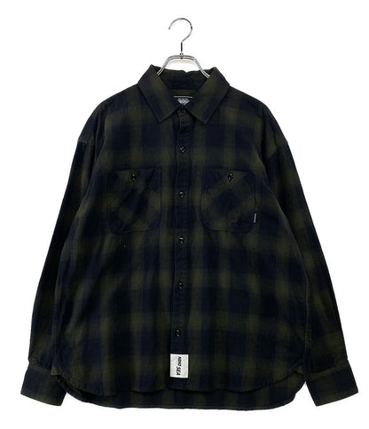 ネイバーフッド  ウィンダンシー バックプリントフランネルシャツ      メンズ SIZE M  NEIGHBORHOOD×WIND AND SEA