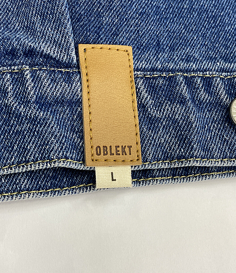 美品 オブレクト デニムジャケット リサイクルコットン       レディース SIZE L  Oblekt