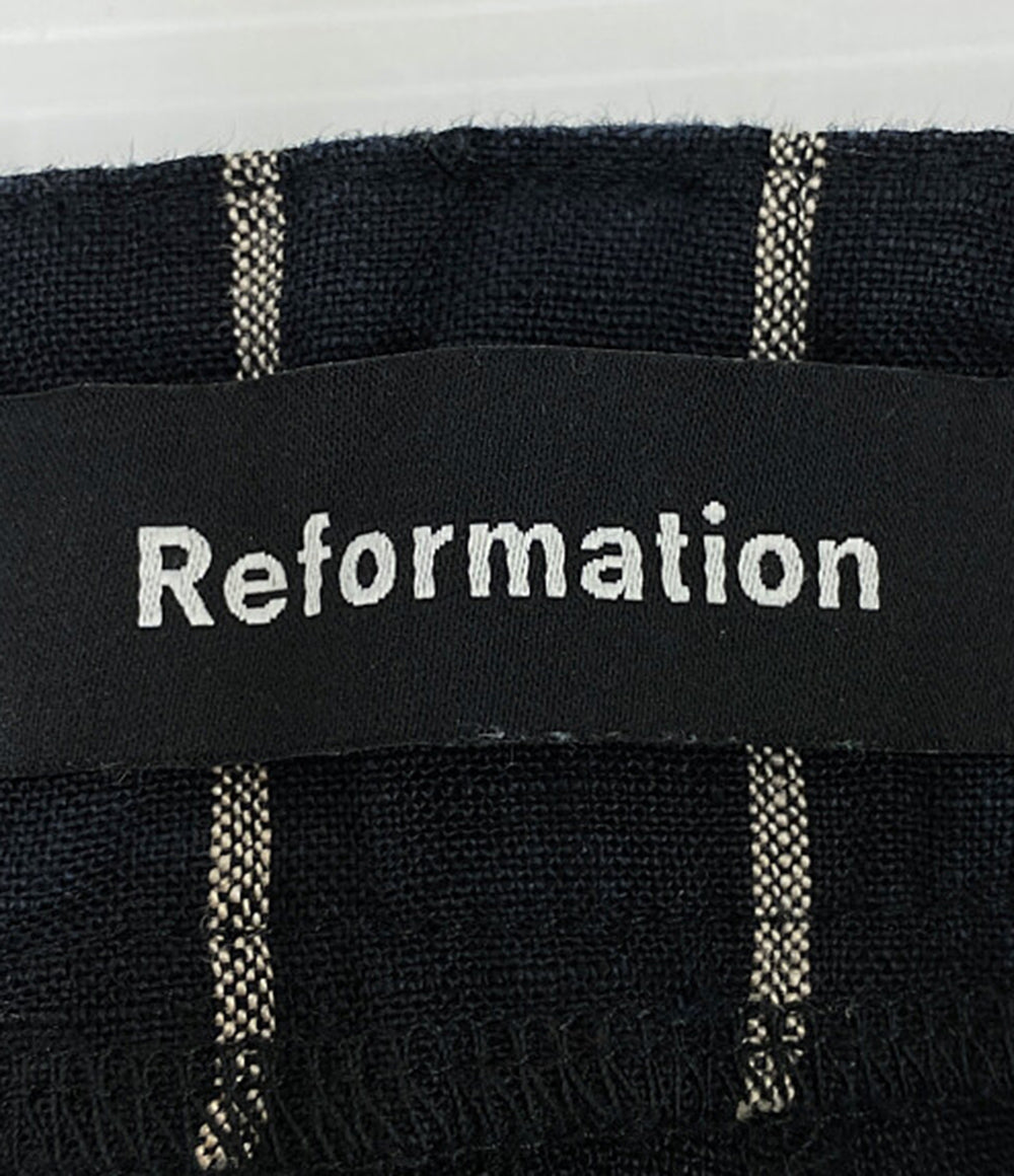 リフォーメーション リネンストレートパンツ      レディース SIZE 8  REFORMATION