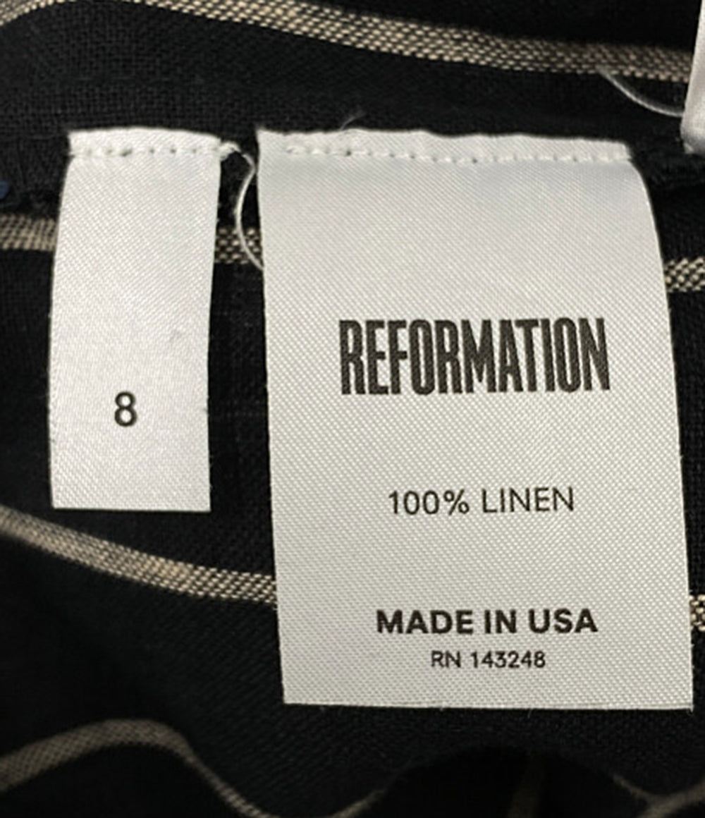 リフォーメーション リネンストレートパンツ      レディース SIZE 8  REFORMATION