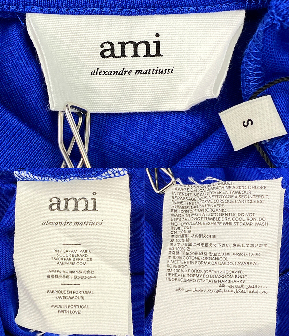 AMI 半袖Ｔシャツ 刺繍ロゴカットソー メンズ SIZE S アミ
