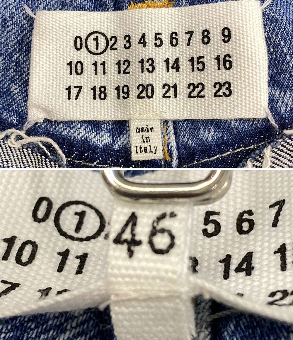 Maison Margiela 1 デニムパンツ リサイクルパッチワークデニム 21SS レディース SIZE 46 メゾンマルジェラ