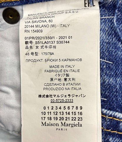 Maison Margiela 1 デニムパンツ リサイクルパッチワークデニム 21SS レディース SIZE 46 メゾンマルジェラ