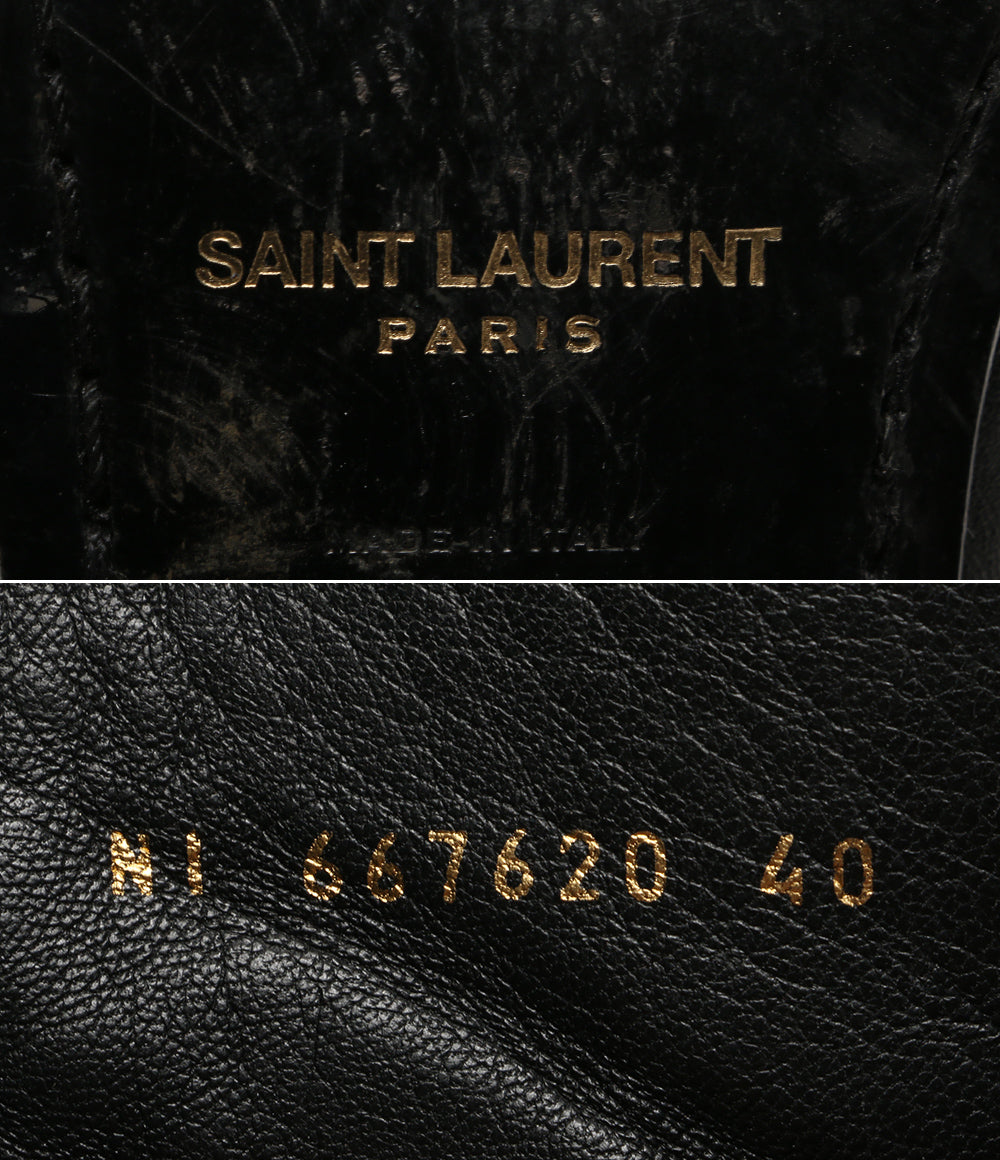 サンローラン  サイドジップヒールブーツ      レディース SIZE 40  SAINT LAURENT