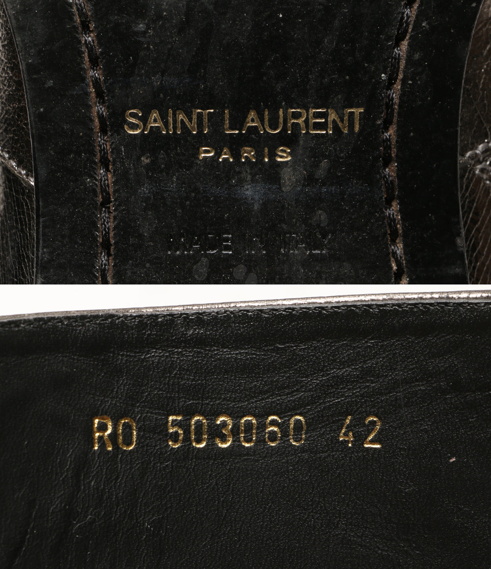 サンローラン  メタリックサイドジップブーツ      レディース SIZE 42  SAINT LAURENT