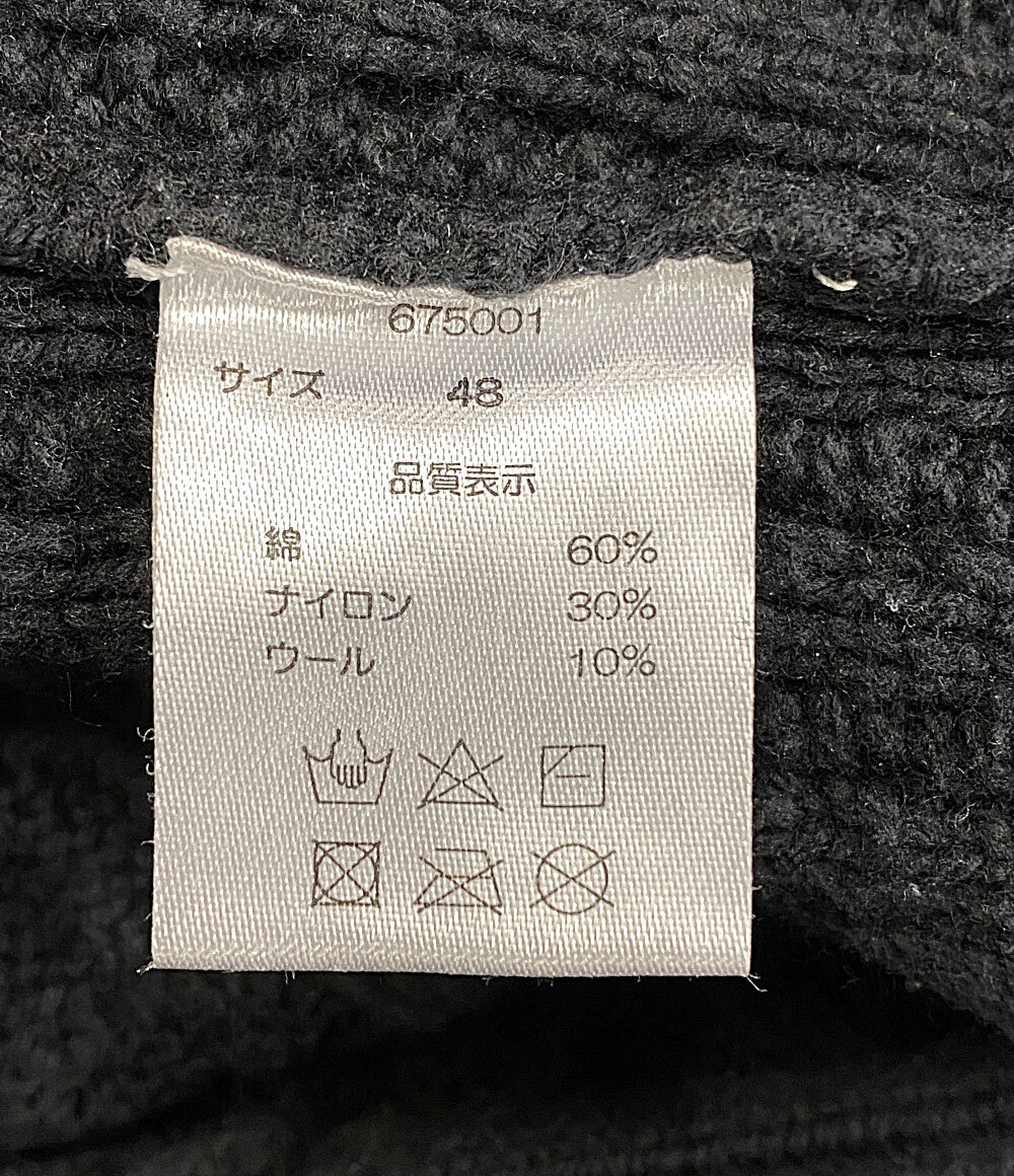 EGO TRIPPING ニットジャケット DOUBLE KNIT JACKET ブルーグレー メンズ SIZE 48 エゴトリッピング