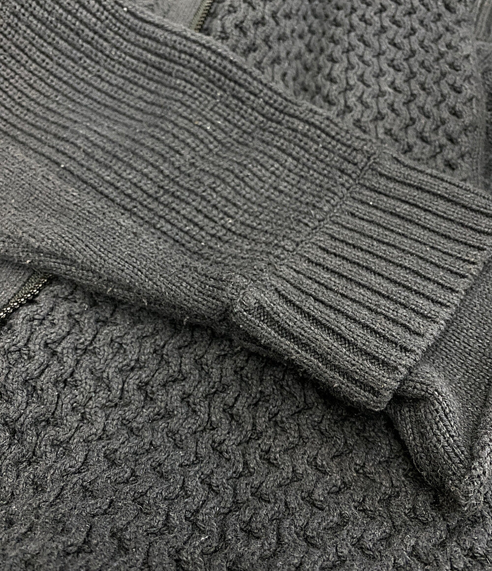 EGO TRIPPING ニットジャケット DOUBLE KNIT JACKET ブルーグレー メンズ SIZE 48 エゴトリッピング