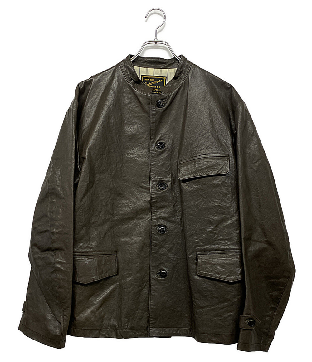 EGO TRIPPING ジャケット SUBMARINE LEATHER JACKET メンズ SIZE 48 エゴトリッピング