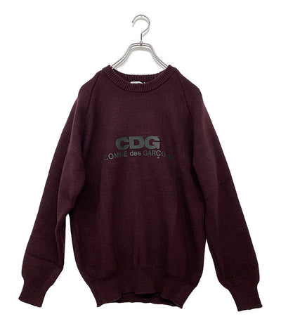 コムデギャルソン 美品 CDG ニット ROUND NECK SCHOOL PULLOVER      メンズ SIZE L  COMME des GARCONS