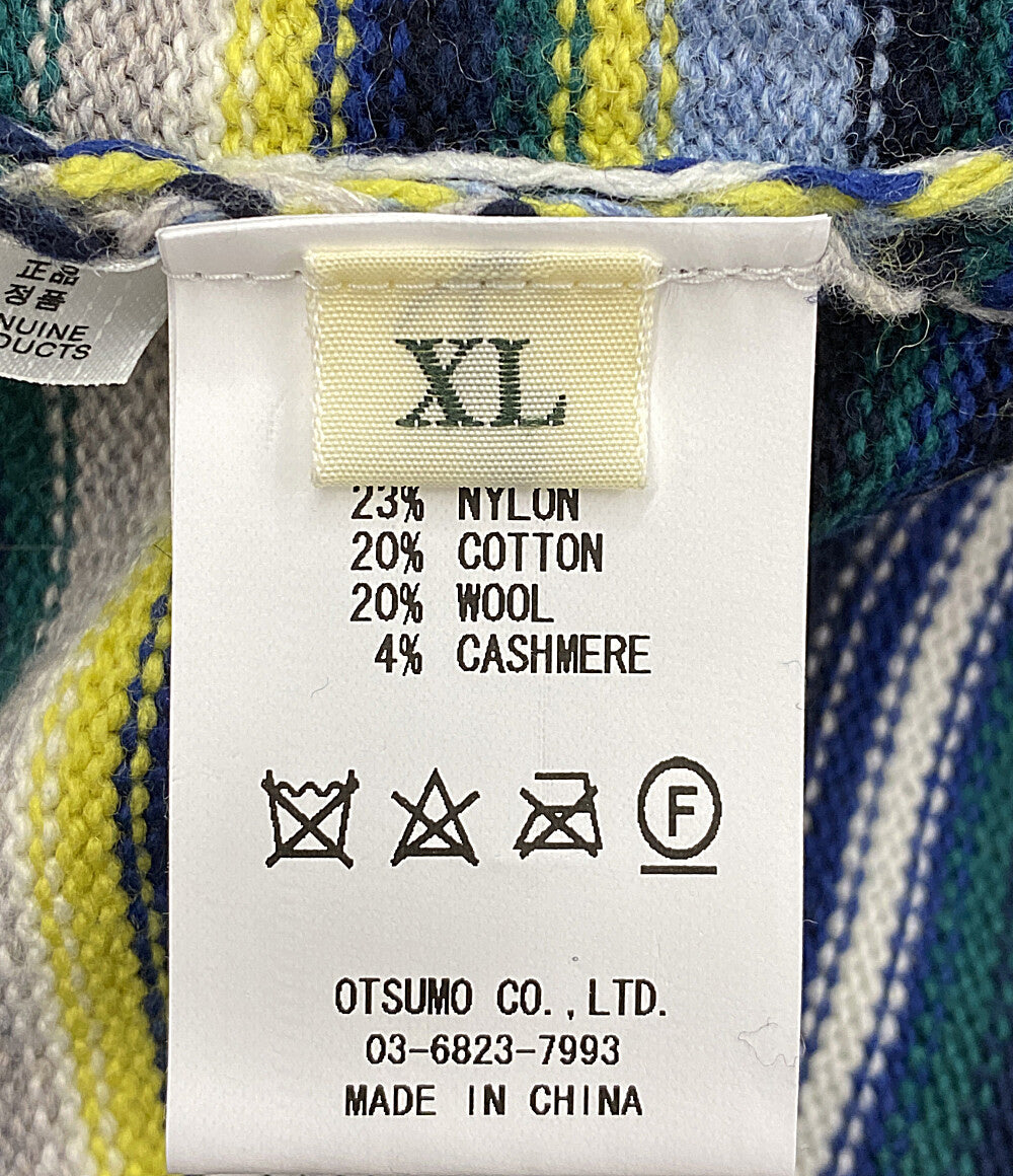 美品 HUMAN MADE ニット MULTI STRIPED KNIT メンズ SIZE XL ヒューマンメード