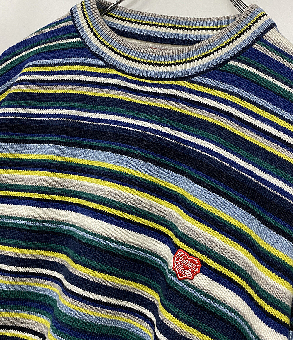 ヒューマンメード 美品 ニット MULTI STRIPED KNIT      メンズ SIZE XL  HUMAN MADE