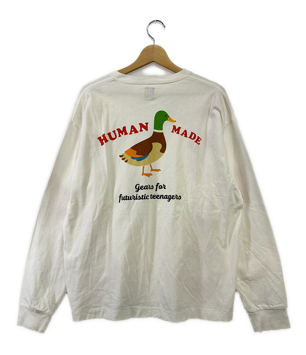 ヒューマンメード  長袖Ｔシャツ ハートパッチ ダック      メンズ SIZE L  HUMAN MADE