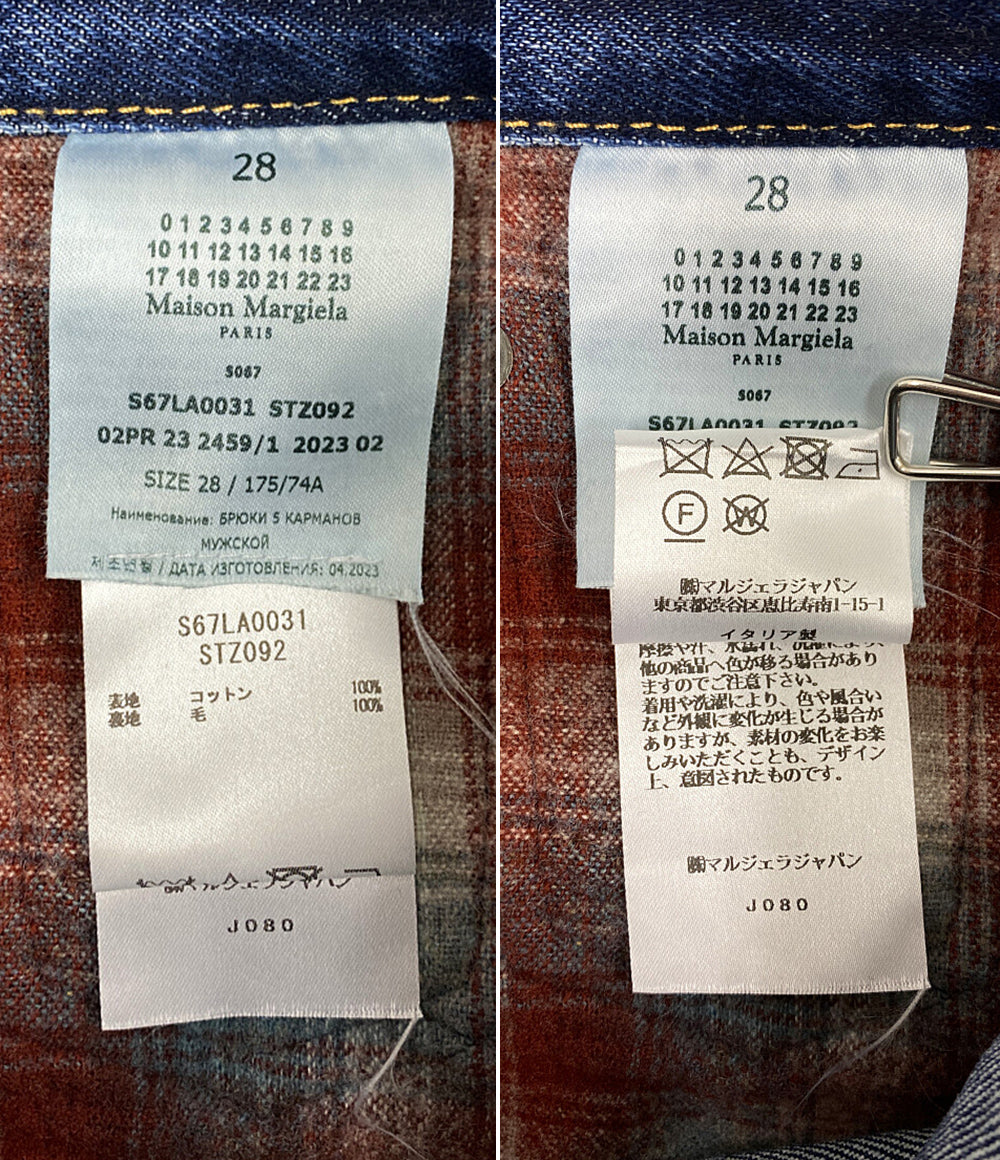 Maison Margiela×PENDLETON ペンドルトン デニムパンツ YORK DENIM PANTS メンズ SIZE 28 メゾンマルジェラ