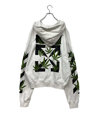 オフホワイト  パーカー WEED ARROWS OVER HOODIE WHITE GREEN      メンズ SIZE L  OFF-WHITE