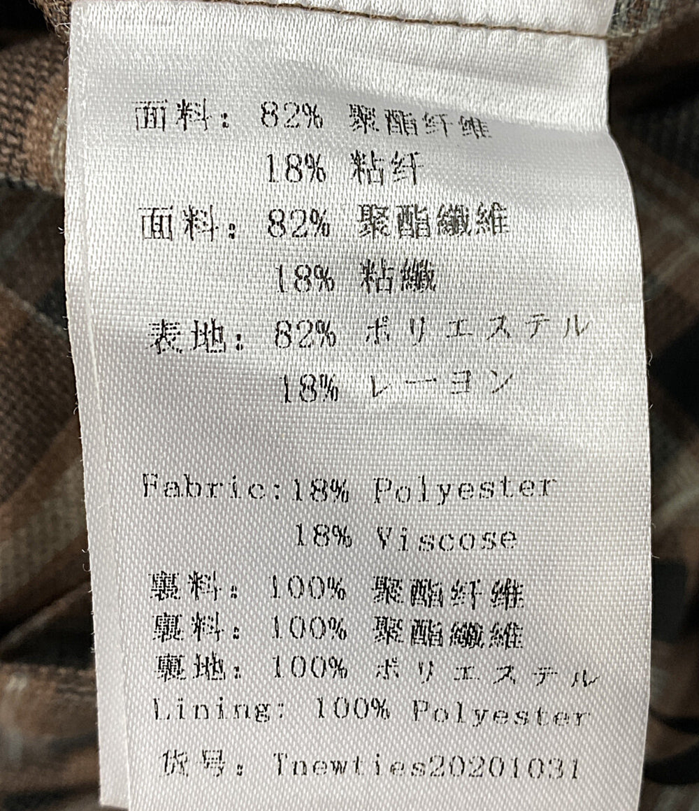 パンツ ハイウエストチェックパンツ      レディース SIZE XS  TNEWTIES