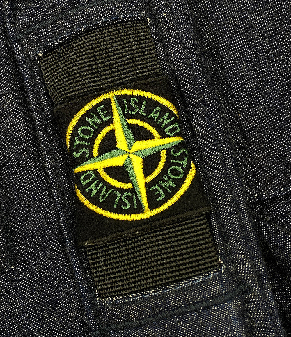 ストーンアイランド  半袖シャツ ワッペン デニムミリタリーシャツ      メンズ SIZE S  STONE ISLAND