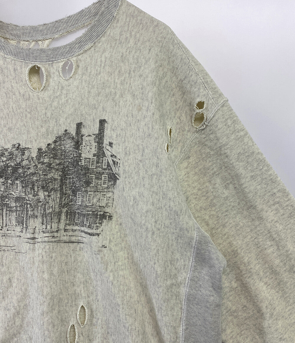 アンセルム スウェットシャツ ダメージ加工 23ss メンズ SIZE 2