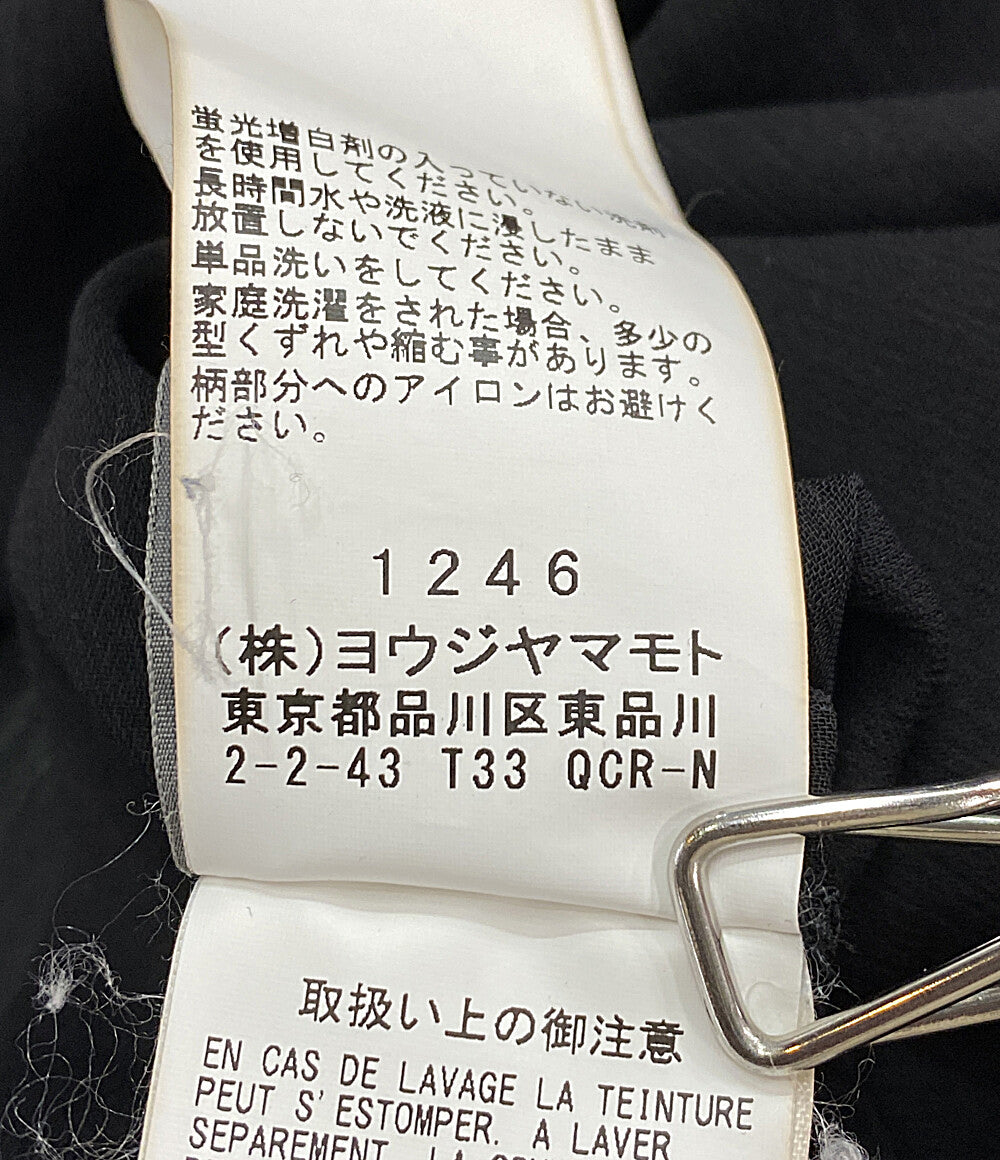 ヨウジヤマモトプリュスノアール ギャザースリーブシアーワンピース      レディース SIZE 2  Yohji Yamamoto NOIR