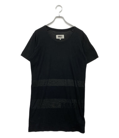 メゾンマルジェラ  エムエムシックス 半袖Ｔシャツ 素材切替ロング丈カットソー      レディース SIZE 1  MM6 Maison Margiela