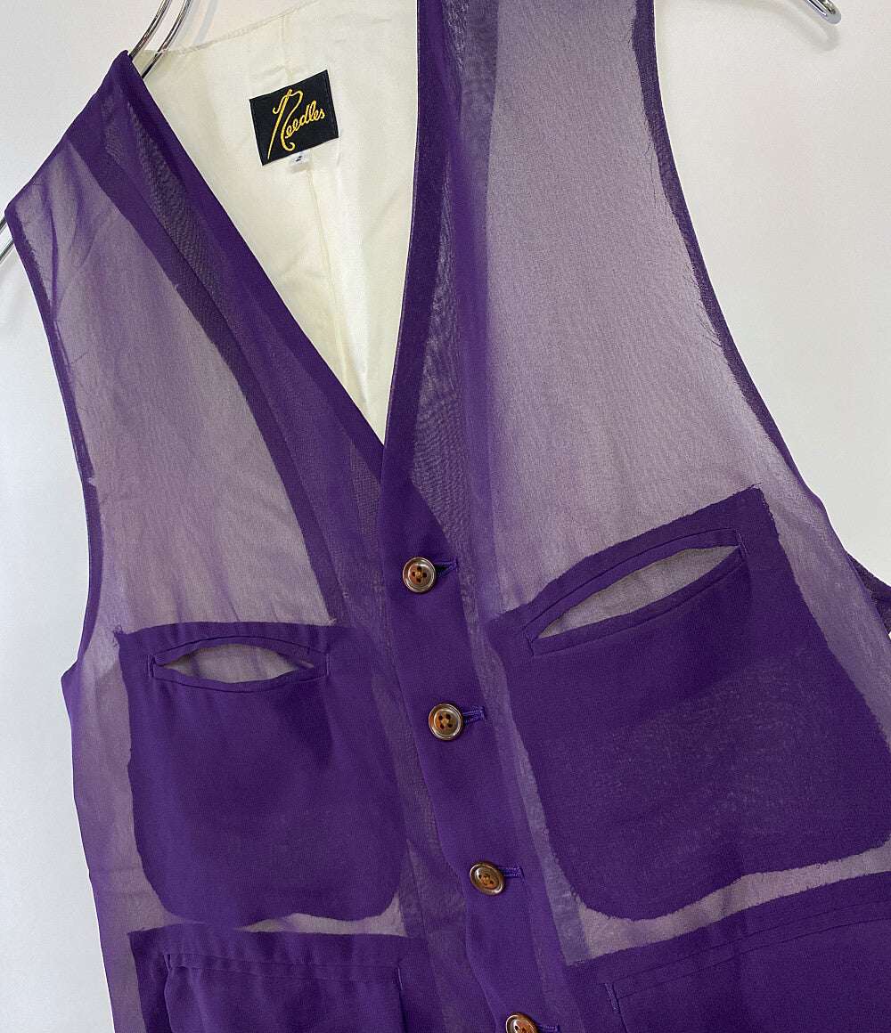 Needles ベスト ODD VEST POLY CHIFFON 20ss メンズ SIZE 2 ニードルズ