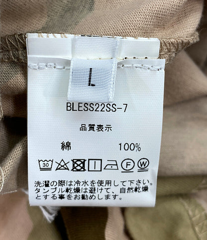 ブレス  半袖Ｔシャツ 迷彩柄刺繍ロゴカットソー 22ss     メンズ SIZE L  BLESS