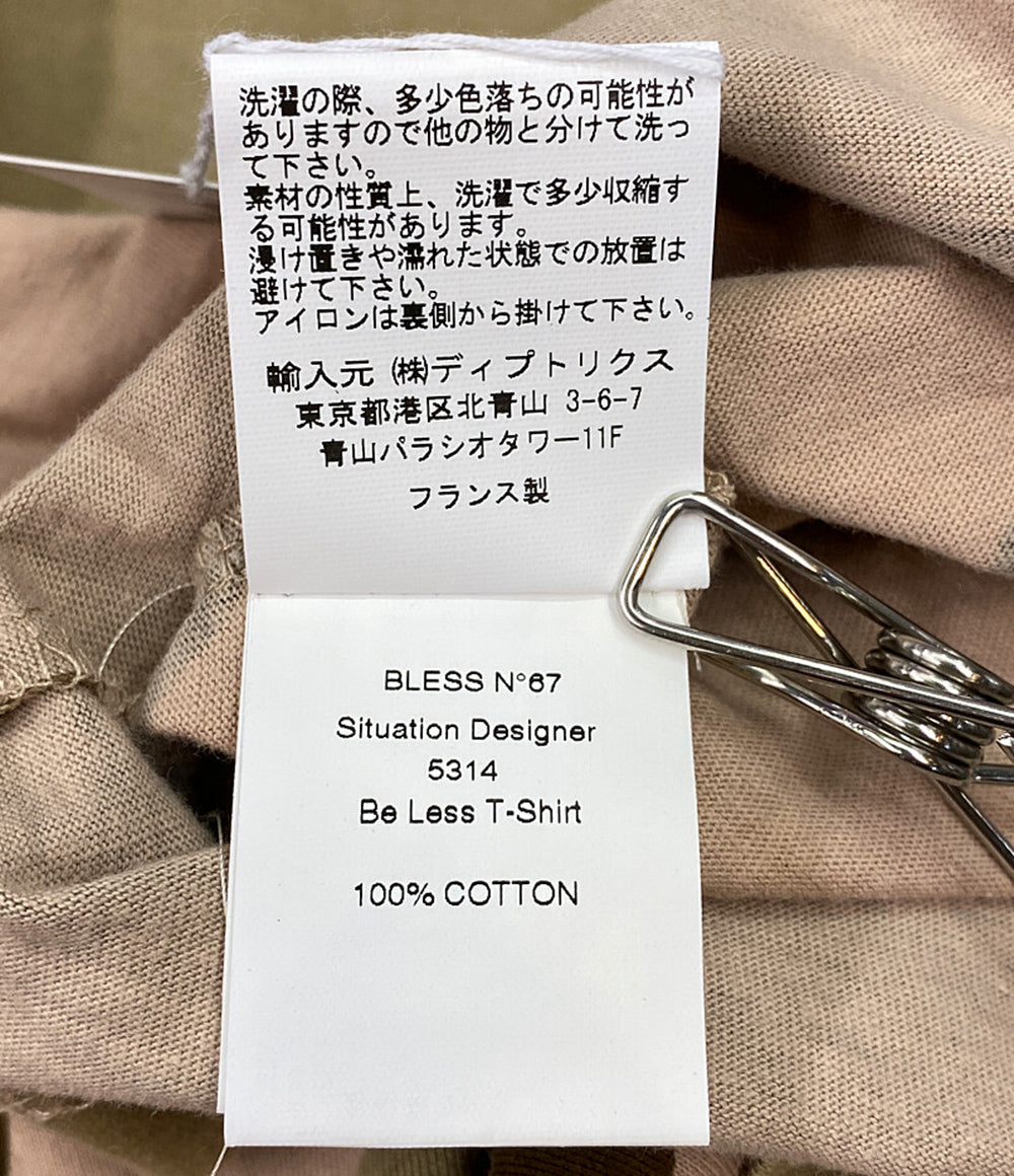 ブレス  半袖Ｔシャツ 迷彩柄刺繍ロゴカットソー 22ss     メンズ SIZE L  BLESS