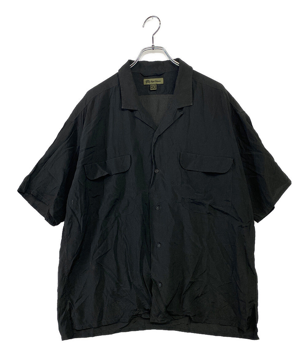 NIGEL CABOURN 半袖シャツ オープンカラー レーヨン メンズ SIZE 50 ナイジェルケーボン