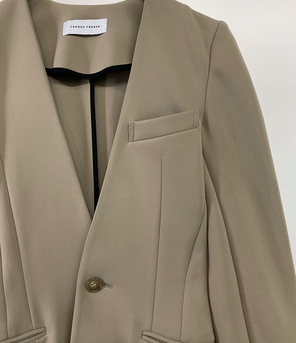 TOHGEN TOHGEN トーゲントーゲン ノーカラージャケット 2B レディース SIZE -