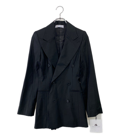 美品 TOHGEN TOHGEN トーゲントーゲン テーラードジャケット ウール ダブル レディース SIZE -