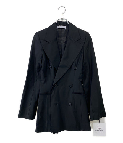 美品 TOHGEN TOHGEN トーゲントーゲン テーラードジャケット ウール ダブル レディース SIZE -