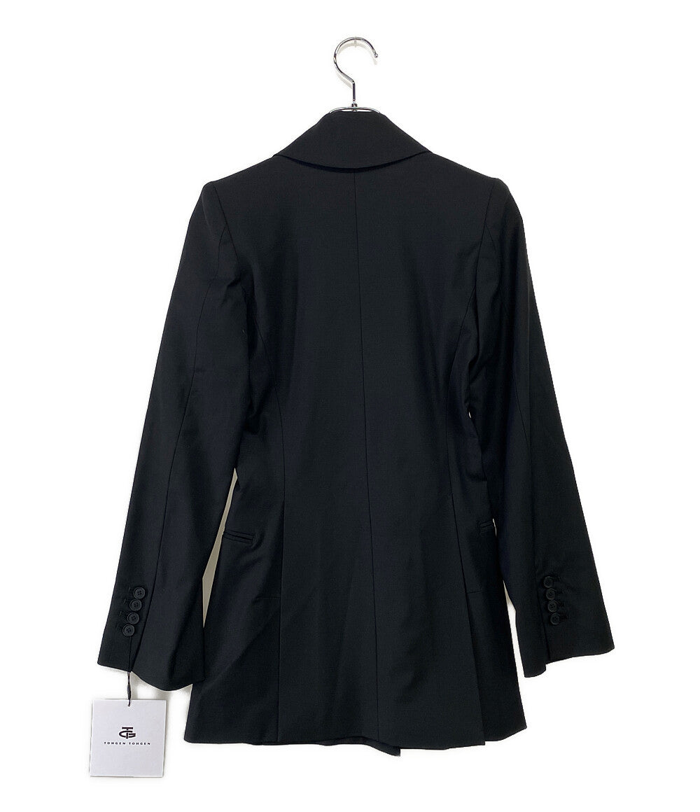 美品 TOHGEN TOHGEN トーゲントーゲン テーラードジャケット ウール ダブル レディース SIZE -
