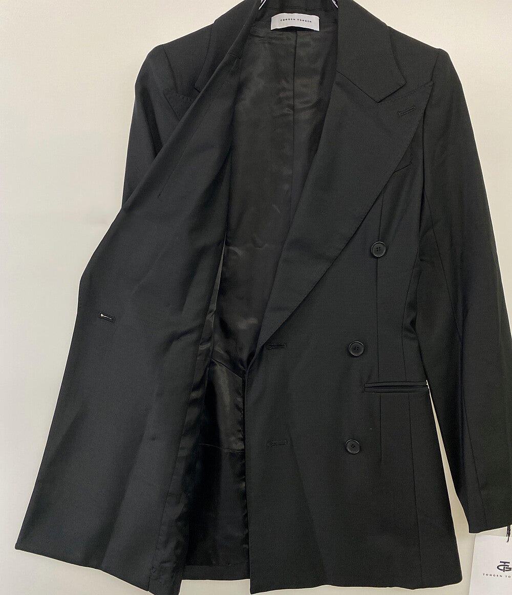 美品 TOHGEN TOHGEN トーゲントーゲン テーラードジャケット ウール ダブル レディース SIZE -