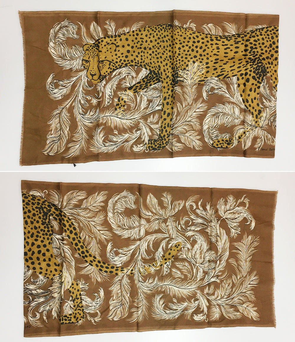 美品 イヌイエディションズ 総柄虎 ストール      レディース   INOUI EDITIONS