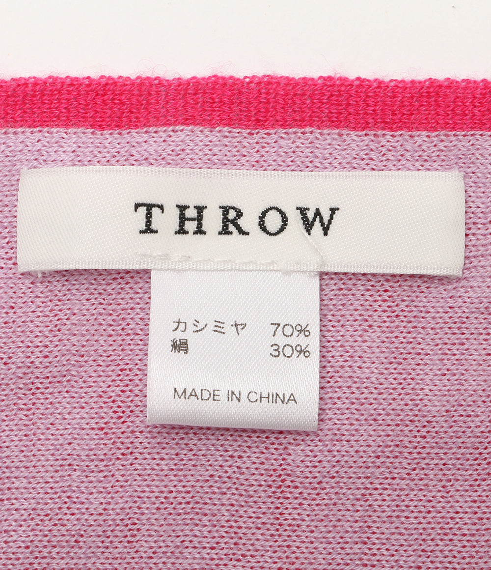 THROW スロー ストール マフラー カシミヤ ピンク レディース