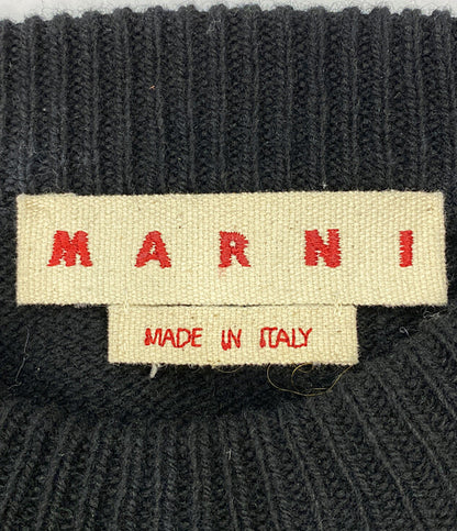 MARNI ロゴニット クルーネック ブラック 23aw レディース SIZE 44 マルニ