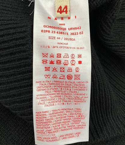 MARNI ロゴニット クルーネック ブラック 23aw レディース SIZE 44 マルニ