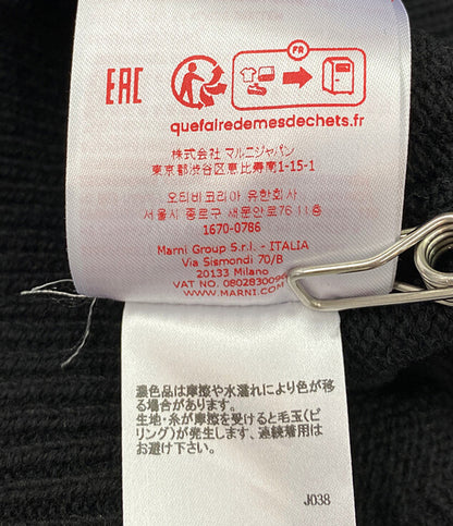MARNI ロゴニット クルーネック ブラック 23aw レディース SIZE 44 マルニ