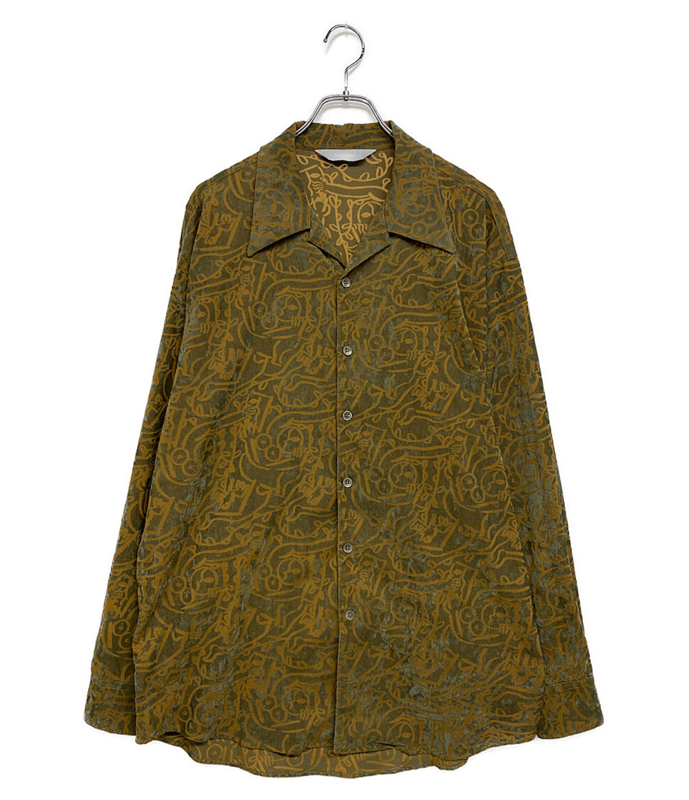 サスクワァッチファブリックス  長袖シャツ Long Sleeve Shirt Cotton Beige 24SS    24SS-SY9-008 メンズ SIZE M  sasquatchfabrix