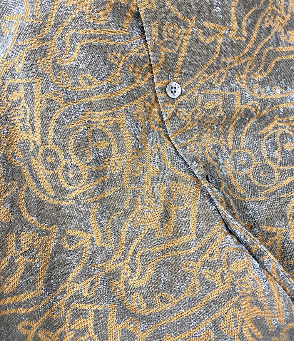 サスクワァッチファブリックス  長袖シャツ Long Sleeve Shirt Cotton Beige 24SS    24SS-SY9-008 メンズ SIZE M  sasquatchfabrix