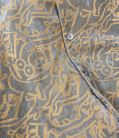 サスクワァッチファブリックス  長袖シャツ Long Sleeve Shirt Cotton Beige 24SS    24SS-SY9-008 メンズ SIZE M  sasquatchfabrix