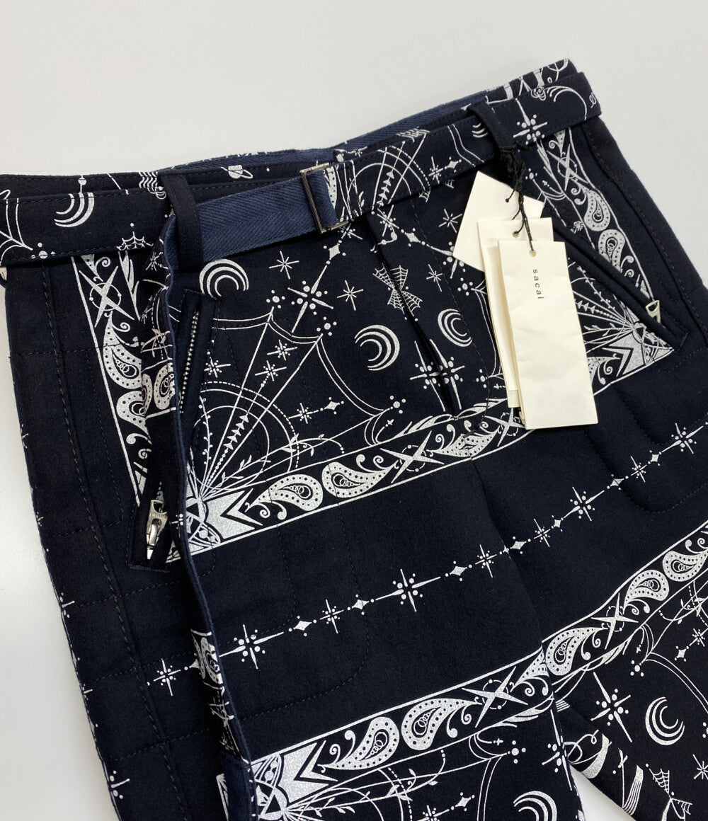 美品 sacai パンツ WOOL PAISLEY PANTS 20-02330M メンズ SIZE 1 サカイ