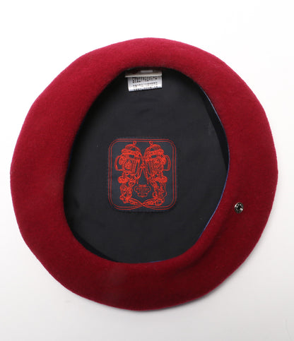 HERMES ベレー帽 ボルドー レディース SIZE 58 エルメス