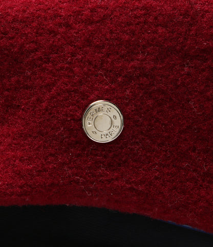 HERMES ベレー帽 ボルドー レディース SIZE 58 エルメス