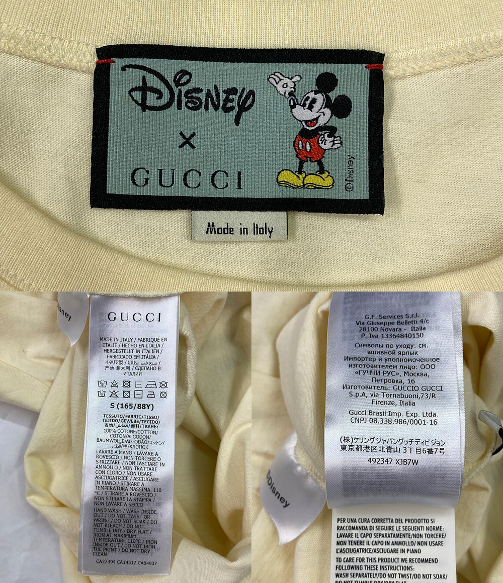 グッチ 訳あり ディズニー 半袖Ｔシャツ ミッキープリント メンズ SIZE S GUCCI×Disney