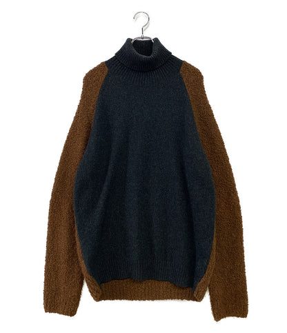 HERMES ニット タートルネック フランネルグレー メンズ SIZE XL エルメス