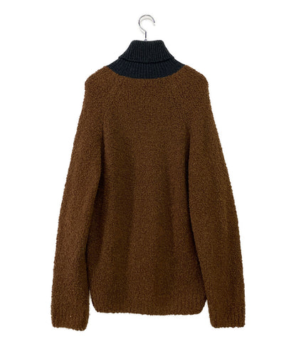 HERMES ニット タートルネック フランネルグレー メンズ SIZE XL エルメス