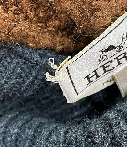 HERMES ニット タートルネック フランネルグレー メンズ SIZE XL エルメス